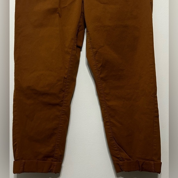 Anthropologie High Rise Chino Style Roll Cuffed Crop Pants - Picture 4 of 9